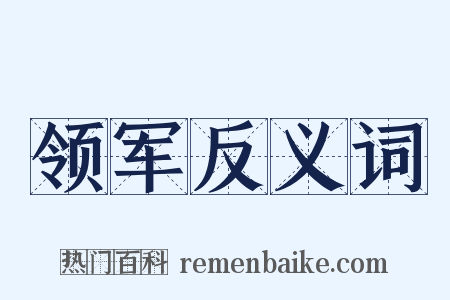 领军反义词是什么意思的图片